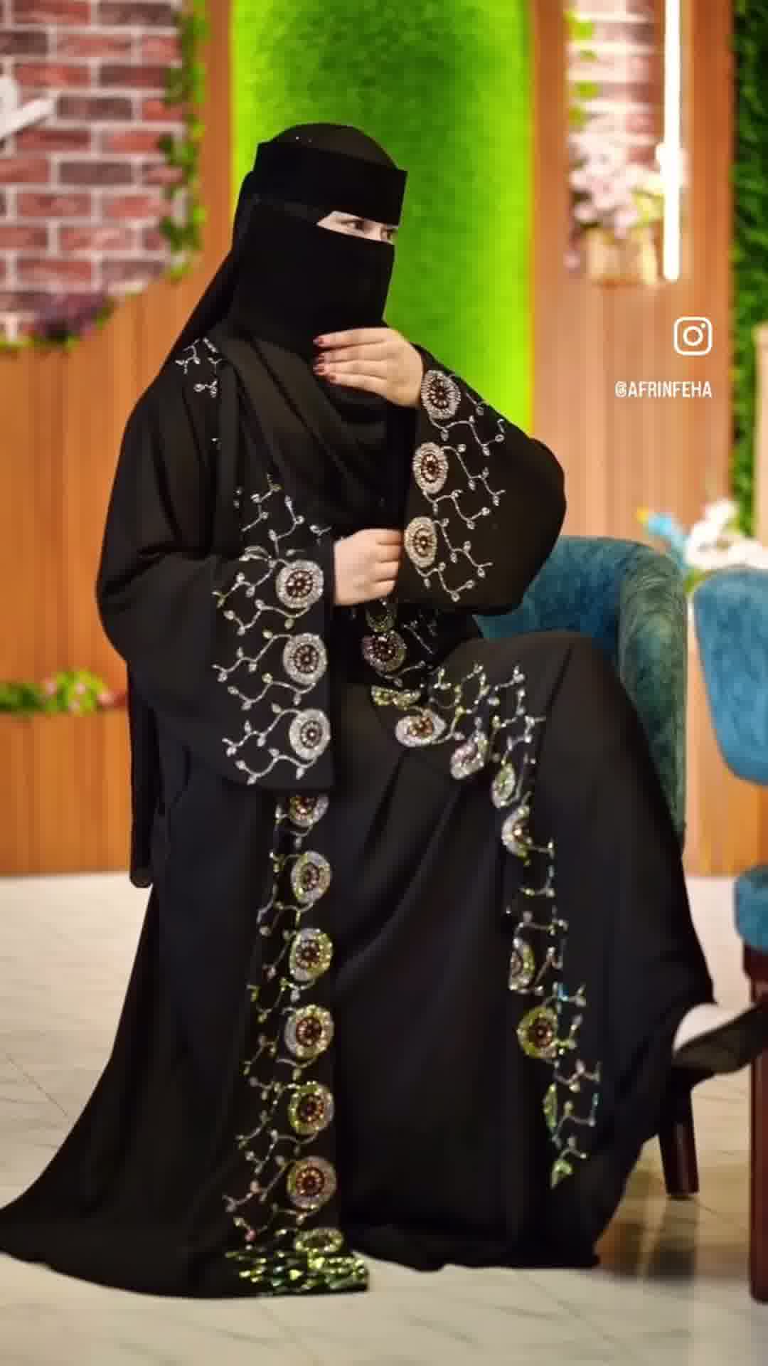 Original Dubai Cherry Fabric Abaya